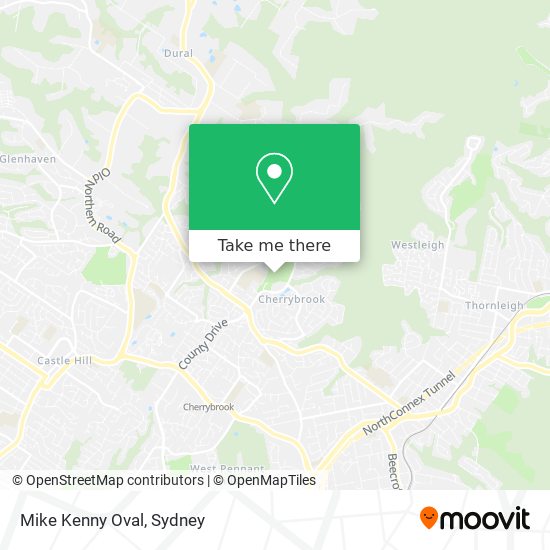 Mike Kenny Oval map