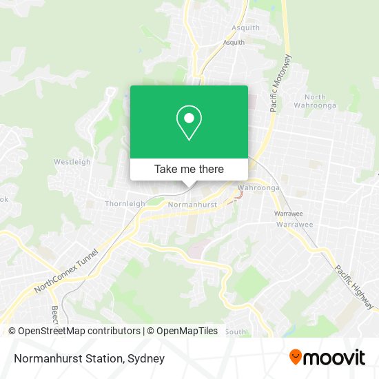 Normanhurst Station map