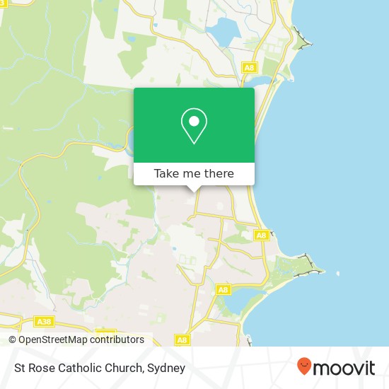 St Rose Catholic Church map