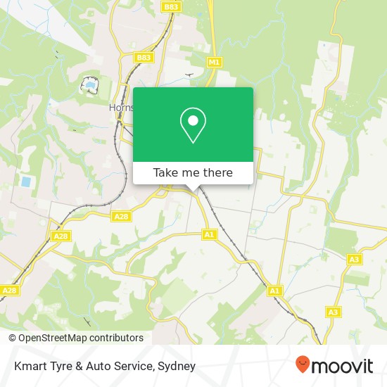 Mapa Kmart Tyre & Auto Service