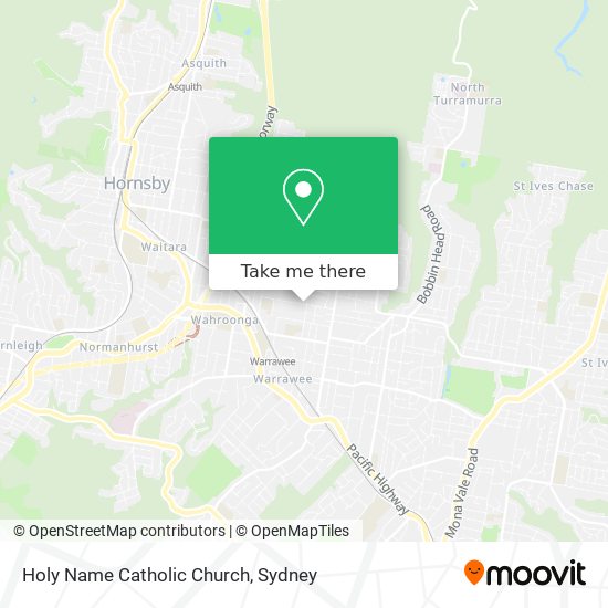 Mapa Holy Name Catholic Church