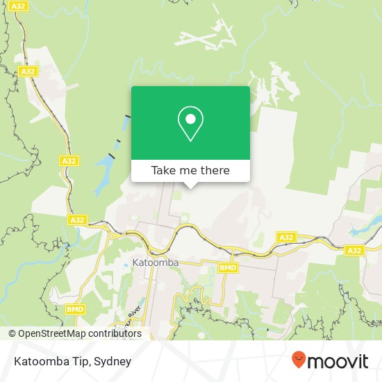 Katoomba Tip map