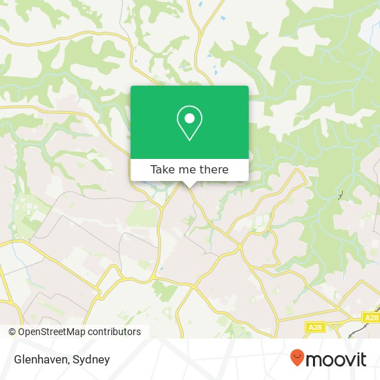 Glenhaven map