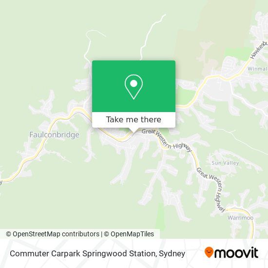 Commuter Carpark Springwood Station map