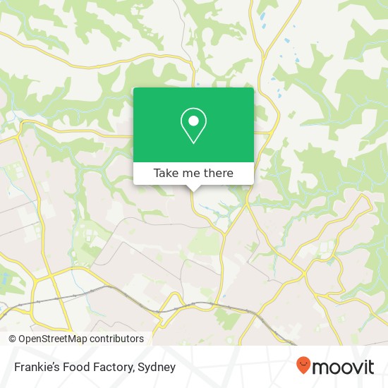 Mapa Frankie’s Food Factory