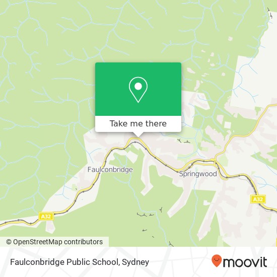 Mapa Faulconbridge Public School