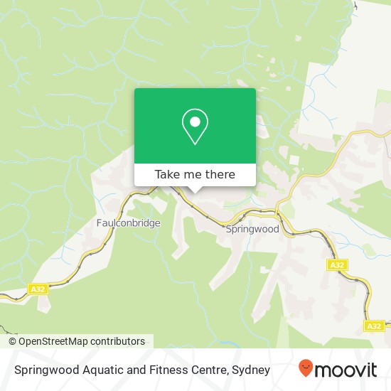 Mapa Springwood Aquatic and Fitness Centre