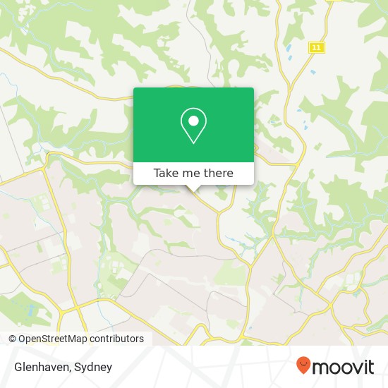 Mapa Glenhaven