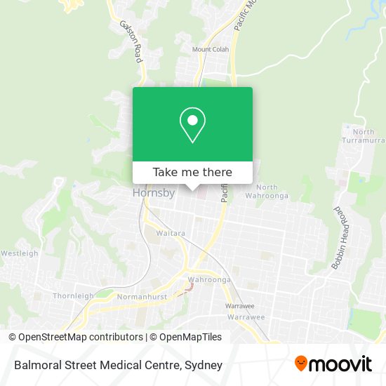 Balmoral Street Medical Centre map