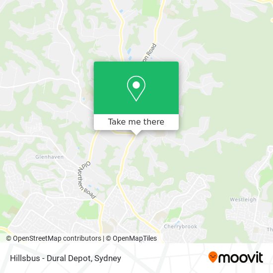 Hillsbus - Dural Depot map