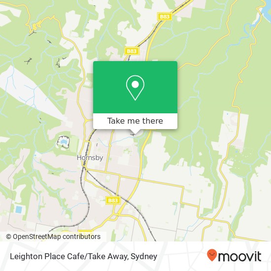 Leighton Place Cafe/Take Away map