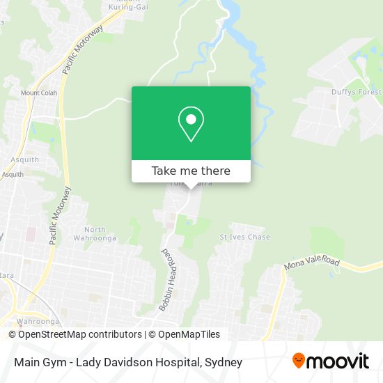 Main Gym - Lady Davidson Hospital map