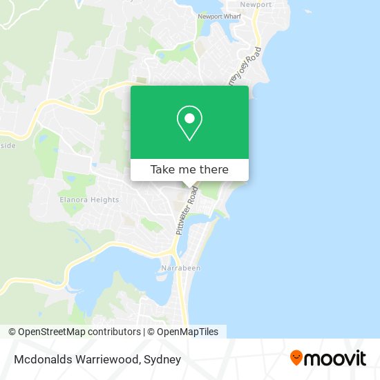 Mapa Mcdonalds Warriewood