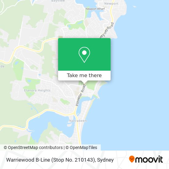Warriewood B-Line (Stop No. 210143) map