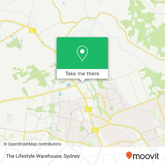 The Lifestyle Warehouse map