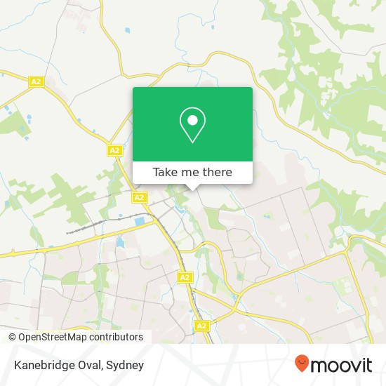 Kanebridge Oval map