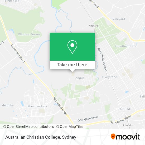 Mapa Australian Christian College