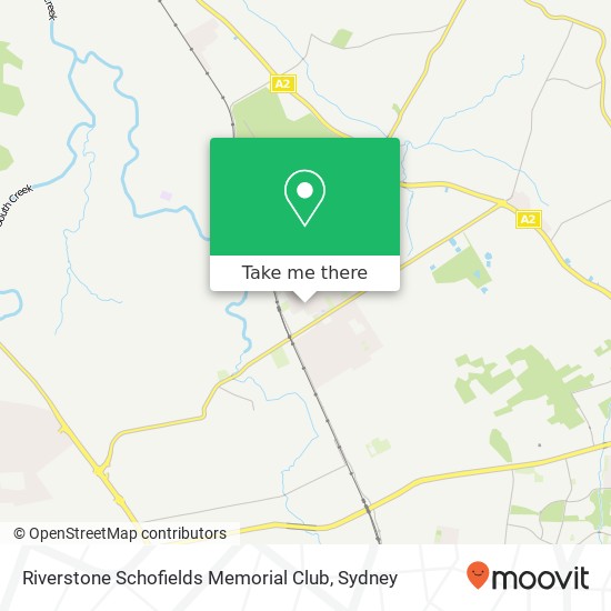 Mapa Riverstone Schofields Memorial Club