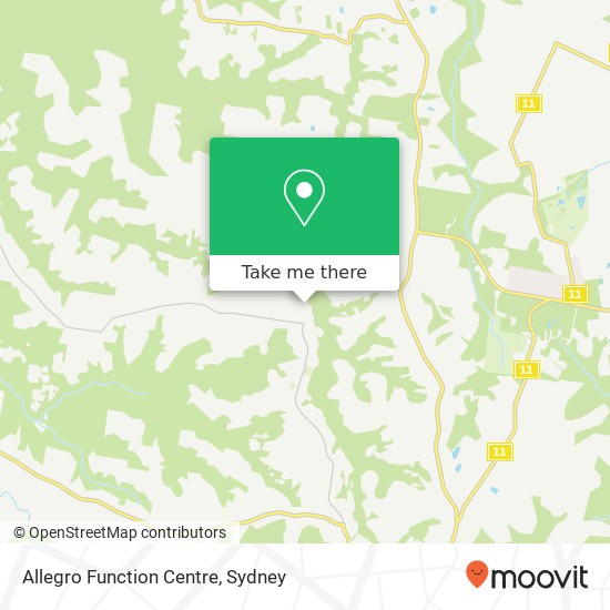 Allegro Function Centre map