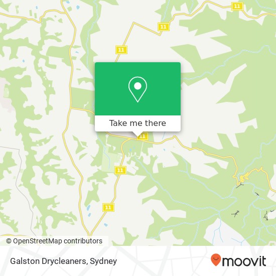 Galston Drycleaners map