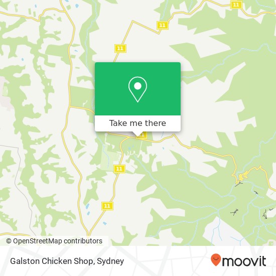Mapa Galston Chicken Shop