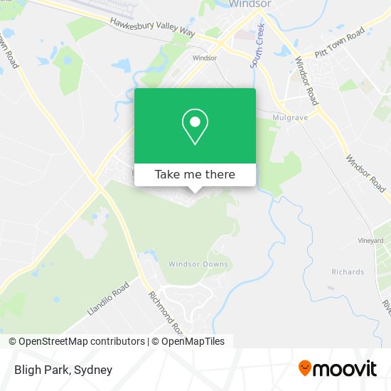 Bligh Park map