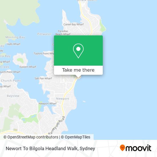 Mapa Newort To Bilgola Headland Walk
