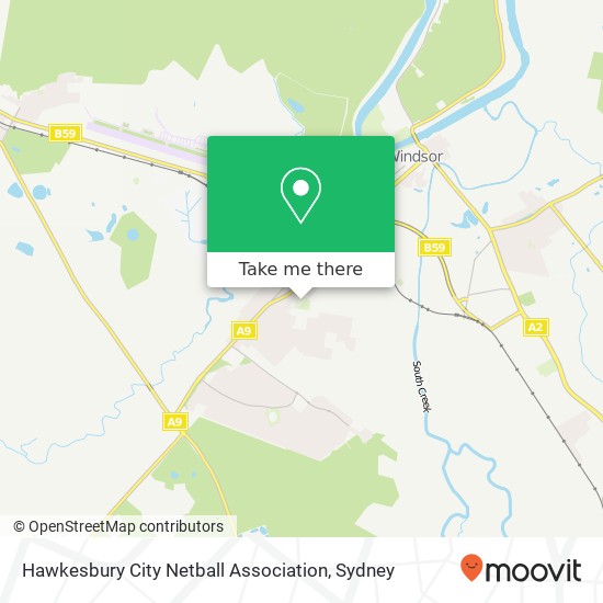 Hawkesbury City Netball Association map