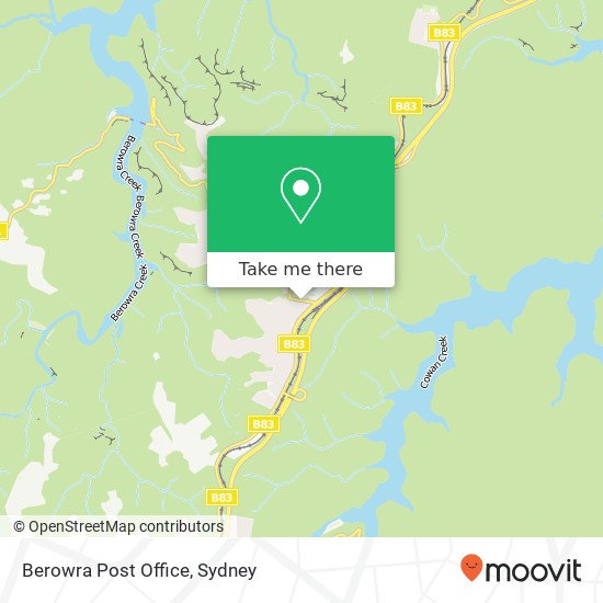 Berowra Post Office map