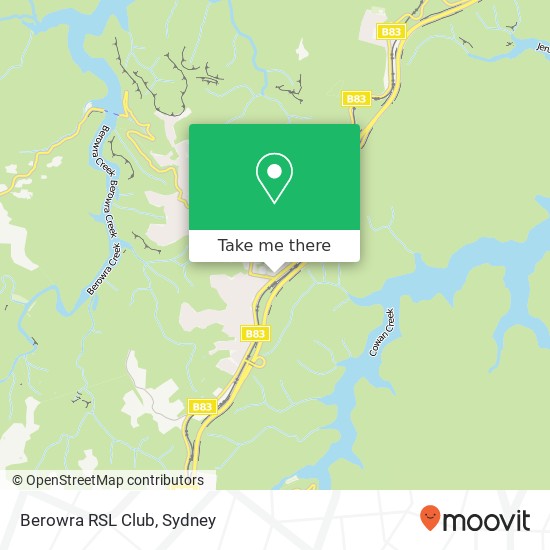 Berowra RSL Club map