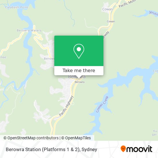 Berowra Station (Platforms 1 & 2) map