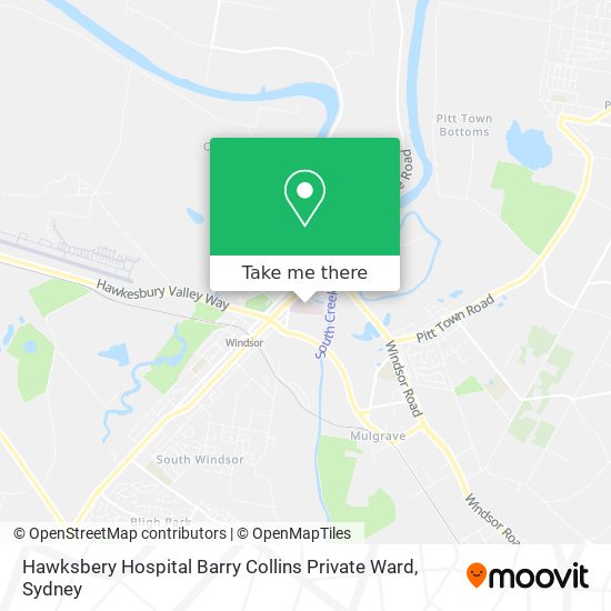 Hawksbery Hospital Barry Collins Private Ward map