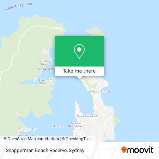 Mapa Snapperman Beach Reserve