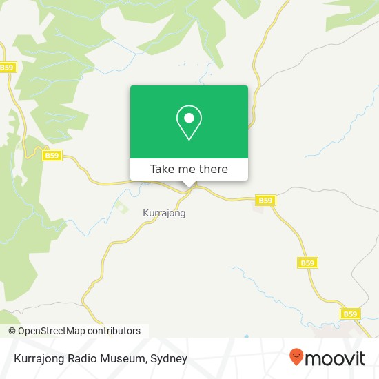 Mapa Kurrajong Radio Museum