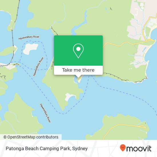 Mapa Patonga Beach Camping Park