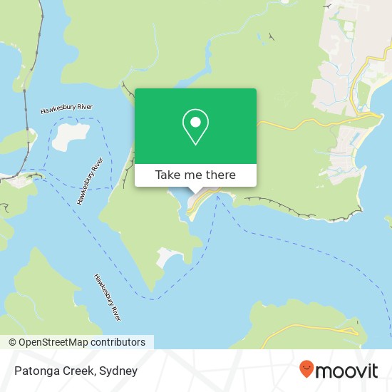 Mapa Patonga Creek