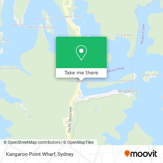 Kangaroo Point Wharf map