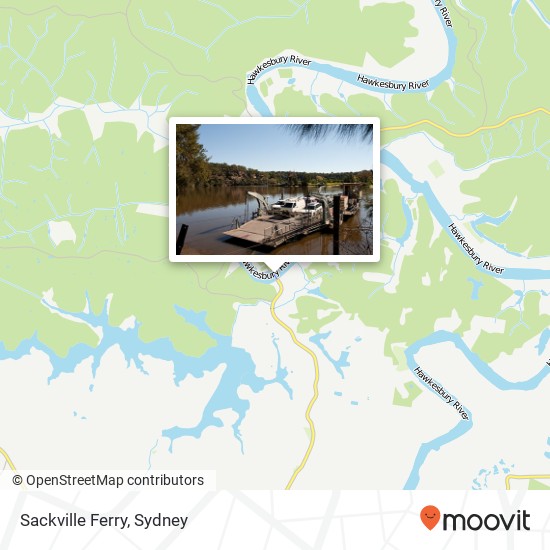 Mapa Sackville Ferry