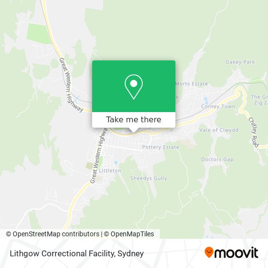 Lithgow Correctional Facility map