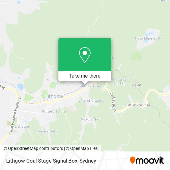 Lithgow Coal Stage Signal Box map