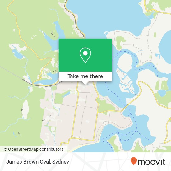 James Brown Oval map