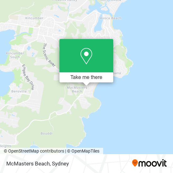 McMasters Beach map