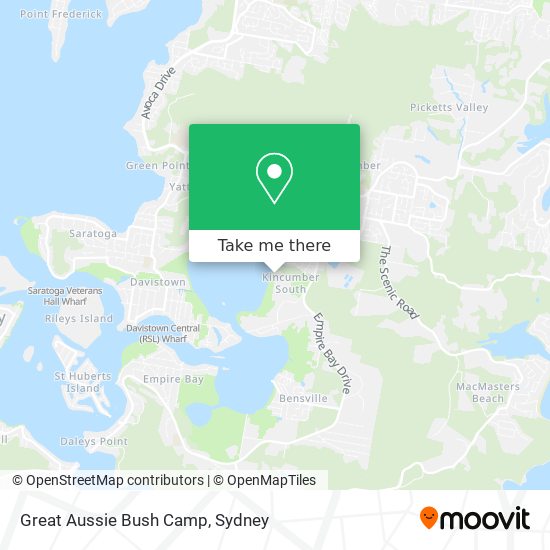 Great Aussie Bush Camp map