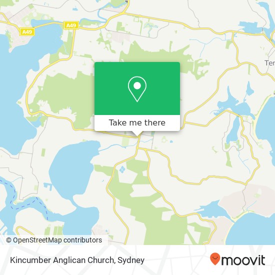 Mapa Kincumber Anglican Church