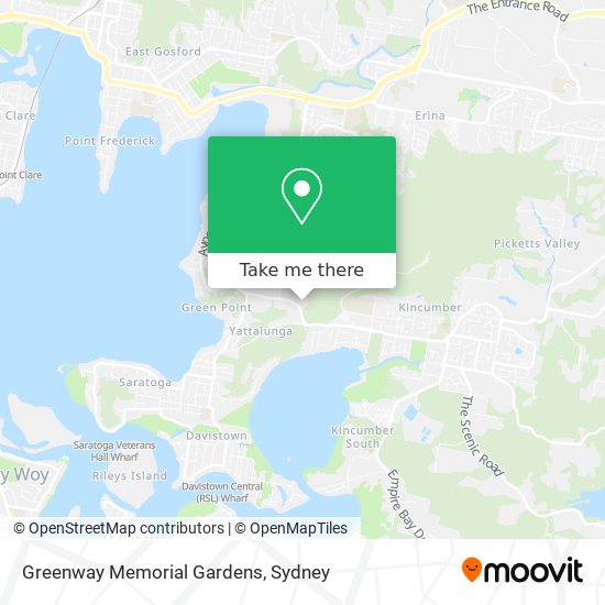 Greenway Memorial Gardens map