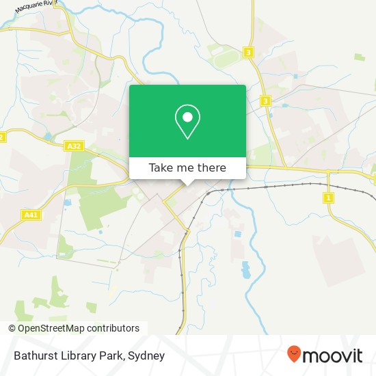 Bathurst Library Park map