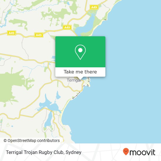 Terrigal Trojan Rugby Club map