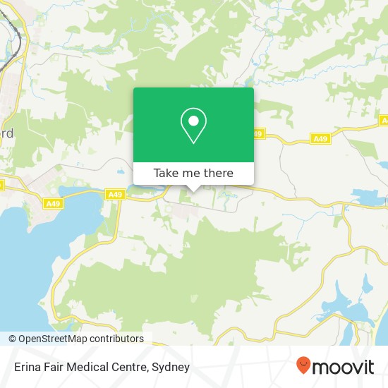 Erina Fair Medical Centre map