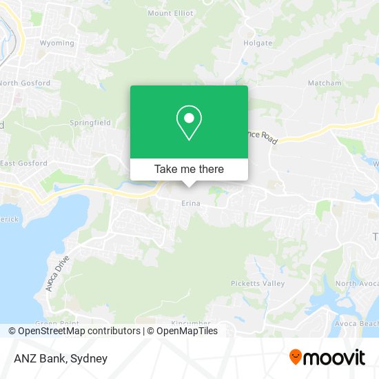 ANZ Bank map