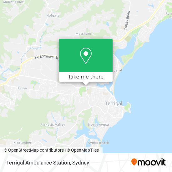Terrigal Ambulance Station map